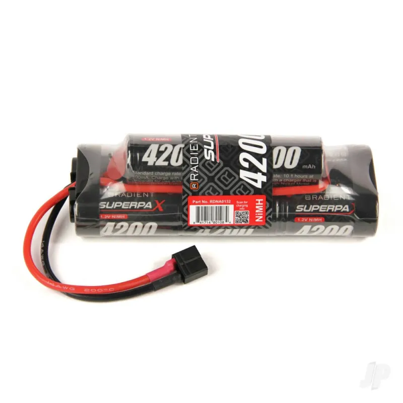 Radient NiMH 9.6V 4200mAh SC 6-2 Hump, Deans (HCT)