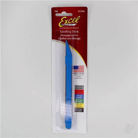 Excel Sanding Stick with 240 Belt (Carded)