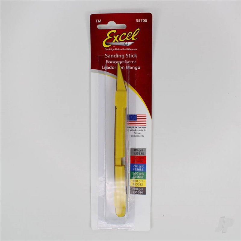 Excel Sanding Stick with 400 Belt (Carded)