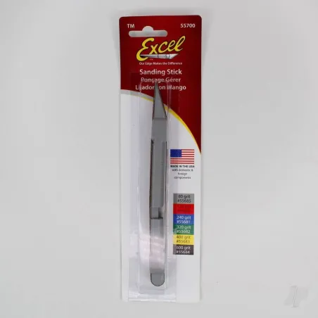 Excel Sanding Stick with 80 Belt (Carded)