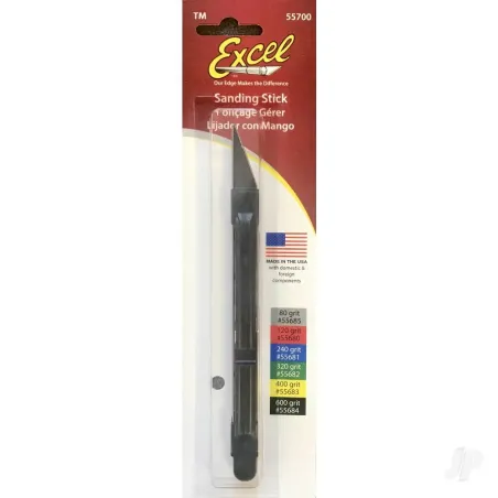 Excel Sanding Stick with 600 Belt (Carded)