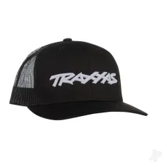 Traxxas Trucker Hat Curved Bill Black Traxxas Logo