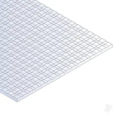 Evergreen 6x12in (15x30cm) Sidewalk Sheet .040in (1.0mm) Thick 1/2x1/2in Spacing (1 Sheet per pack)