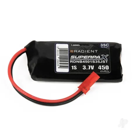Radient LiPo 1S 450mAh 3.7V 35C JST