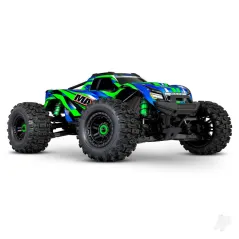 Traxxas Green Maxx 1:10 4X4 Brushless Electric RTR Monster Truck (+ TQi 2-ch, TSM, VXL-4S, Velineon 540XL, WideMaxx)