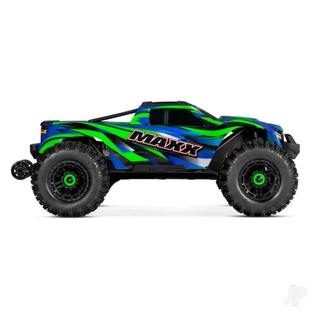 Traxxas Green Maxx 1:10 4X4 Brushless Electric RTR Monster Truck (+ TQi 2-ch, TSM, VXL-4S, Velineon 540XL, WideMaxx)