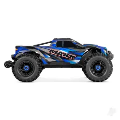 Traxxas Blue Maxx 1:10 4X4 Brushless Electric RTR Monster Truck (+ TQi 2-ch, TSM, VXL-4S, Velineon 540XL, WideMaxx)