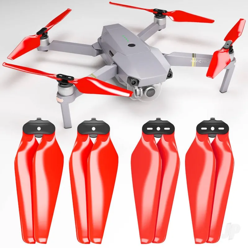 Master Airscrew MR-MC - 8.3x4.4 Prop F Set x4 Red for DJI Mavic Pro & Platinum
