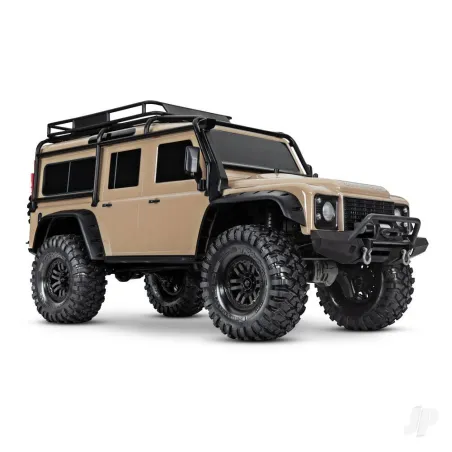 Traxxas Sand TRX-4 Land Rover Defender 1:10 4X4 Electric Trail Crawler (+ TQi 4-ch, XL-5 HV, Titan 550)