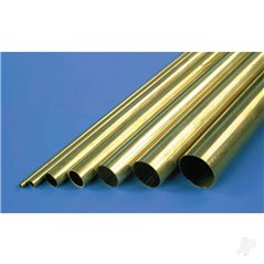 K&S 9mm Brass Round Tube, .45mm Wall (1m long)