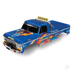 Traxxas Body, Bigfoot No. 1, Blue-x, Officially Licensed replica (painted, decals applied)