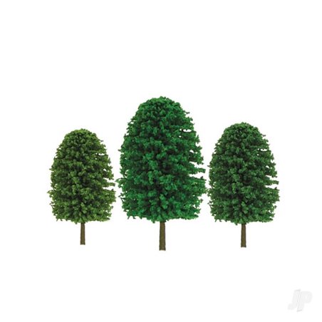 JTT Scenic Tree, 3in to 4in, HO-Scale, (24 per pack)