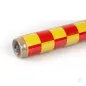Oracover 2m ORACOVER Fun-3 Medium Chequered, Cadmium Yellow + Red (60cm width)