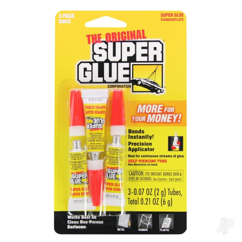 Super Glue Super Glue 3-Pack (3x 0.07oz, 2g)