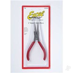 Excel 5in Spring Loaded Soft Grip Plier, Needle Nose (Carded)