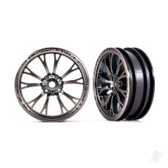 Traxxas Wheels, Weld satin black chrome (front) (2)
