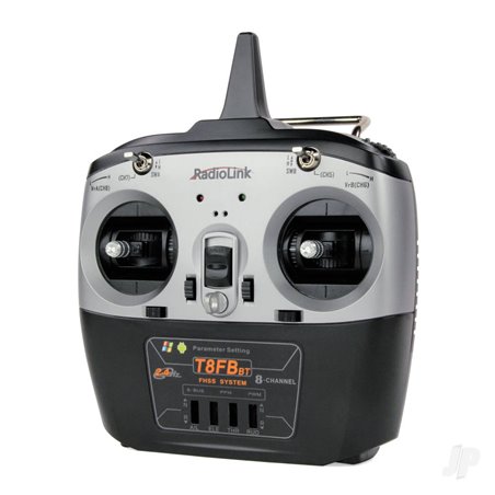 RadioLink T8FB 2.4GHz 8-Channel Transmitter with Bluetooth and 2x R8EF Receivers (Mode 1)