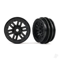 Traxxas Wheels, 1.0in (black) (2)