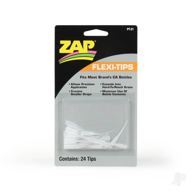 Zap PT21 Flexi-Tips CA Applicators (24 pcs) (Box of 6)