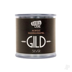 Guild Lane GILD Acrylic Gilding Enamel Paint, Silver (125ml Tin)