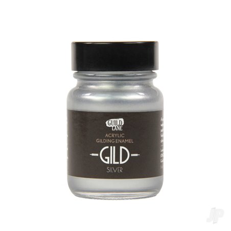 Guild Lane GILD Acrylic Gilding Enamel Paint, Silver (30ml Jar)