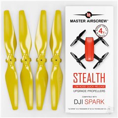 Master Airscrew 4.7x2.9 DJI Spark STEALTH Upgrade Propeller Set, 4x Yellow