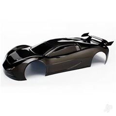 Traxxas Body, XO-1, black (painted, decals applied, assembled with wing)