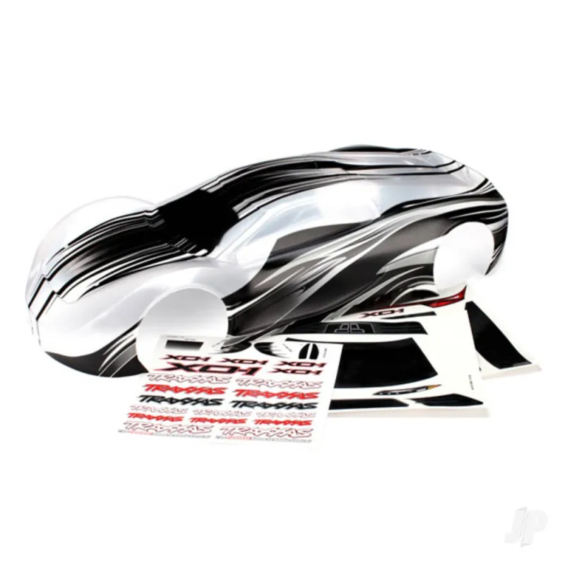 Traxxas Body, XO-1, ProGraphix (graphics are printed, requires paint & final colour application) / wing / wing uprights (2 pcs) Traxxas Body, XO-1, ProGraphix (graphics are printed, requires paint & final colour application) / wing / wing uprights (2 pcs)