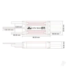 ZTW Gecko 85A SBEC ESC (2-6 Cells)