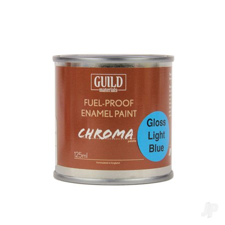 Guild Lane Chroma Enamel Fuelproof Paint Gloss Light Blue (125ml Tin)