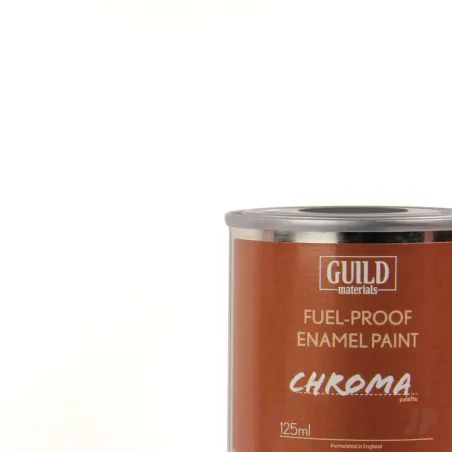 Guild Lane Chroma Enamel Fuelproof Paint Gloss White (125ml Tin)
