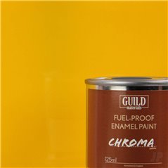 Guild Lane Chroma Enamel Fuelproof Paint Gloss Cub Yellow (125ml Tin)