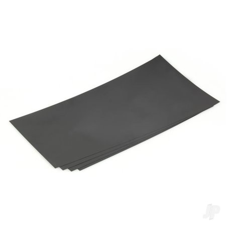 Evergreen 6x12in (15x30cm) Black Sheet .020in Thick (3 Sheet per pack)