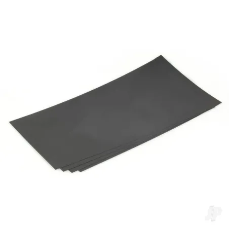 Evergreen 6x12in (15x30cm) Black Sheet .040in Thick (2 Sheet per pack)