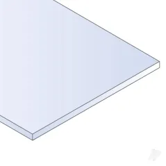 Evergreen 6x12in (15x30cm) Black Sheet .040in Thick (2 Sheet per pack)
