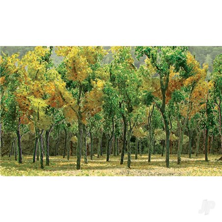 JTT Woods Edge Trees, Fall Mixed, N-Scale, (15 per pack)