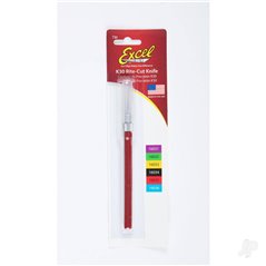 Excel K30 Light Duty Rite-Cut Knife with Safety Cap, Red (Carded)