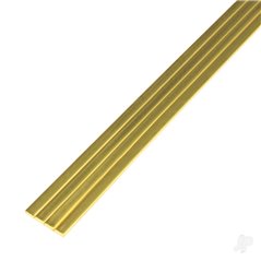 K&S 1/2in Brass Strip, .093in Thick (36in long) (Bulk Pack of 3 Items)