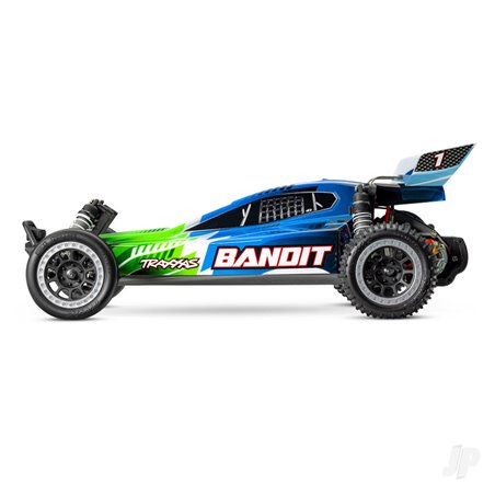 Traxxas Green Bandit 1:10 2WD RTR Electric Off-Road Buggy (+ TQ 2-ch, XL-5, Titan 550, 7-Cell NiMH, DC charger, LED lights)