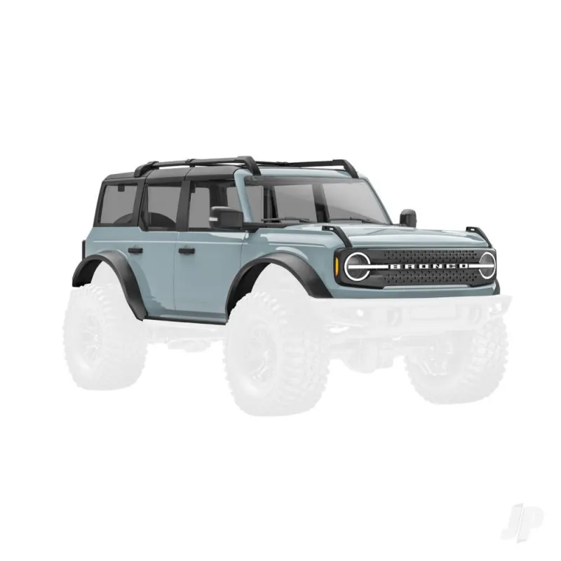 Traxxas Body, Ford Bronco, complete, Cactus Gray (includes grille, side mirrors, door handles, fender flares, windshield wipers,