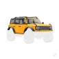 Traxxas Body, Ford Bronco, complete, Cyber Orange (includes grille, side mirrors, door handles, fender flares, windshield wipers