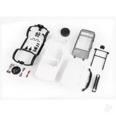 Traxxas Body, Ford Bronco (2021), complete (white, requires painting) (includes grille, side mirrors, door handles, fender flare