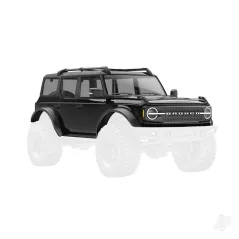 Traxxas Body, Ford Bronco (2021), complete, black (includes grille, side mirrors, door handles, fender flares, windshield wipers