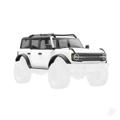 Traxxas Body, Ford Bronco (2021), complete, white (includes grille, side mirrors, door handles, fender flares, windshield wipers