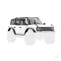 Traxxas Body, Ford Bronco (2021), complete, white (includes grille, side mirrors, door handles, fender flares, windshield wipers