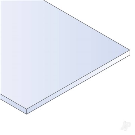 Evergreen 6x12in (15x30cm) White Sheet .010in Thick (4 Sheet per pack)