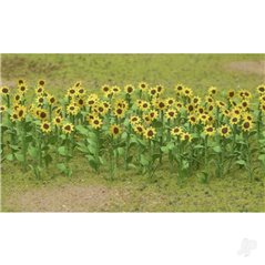 JTT Sunflowers, 1in Tall, HO-Scale, (16 per pack)