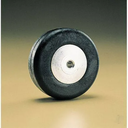 Dubro 1-1/2in diameter Tailwheel, 1/4 scale (1 each per card)