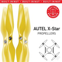 Master Airscrew 9.4x5 MR AU Propeller C Set x4 Amber Yellow for AUTEL X Star