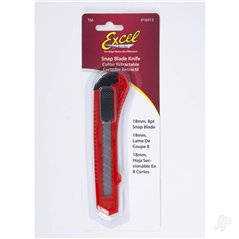 Excel K13 18mm Plastic Snap Knife, Red (Carded)